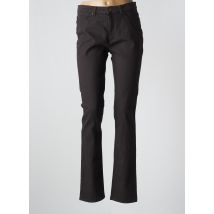 SAINT HILAIRE - Jeans coupe droite marron en coton - Femme - Taille 38 - Modz