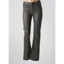 VOTRE NOM - Pantalon droit gris en coton - Femme - Taille 36 - Modz