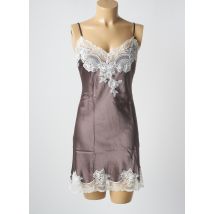 MARJOLAINE - Nuisette/combinette gris en soie - Femme - Taille 40 - Modz