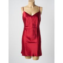 MARJOLAINE - Nuisette/combinette rouge en soie - Femme - Taille 44 - Modz