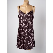 MARJOLAINE - Nuisette/combinette marron en soie - Femme - Taille 44 - Modz