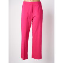 ANNA SERAVALLI - Pantalon droit rose en viscose - Femme - Taille 40 - Modz