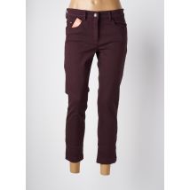 ZERRES - Pantalon 7/8 violet en coton - Femme - Taille 40 - Modz