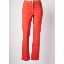ZERRES - Pantalon slim orange en coton - Femme - Taille 44 - Modz