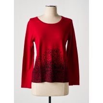 SOIE POUR SOI - Pull rouge en coton - Femme - Taille 36 - Modz