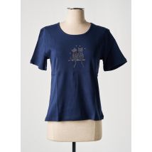 SOIE POUR SOI - T-shirt bleu en coton - Femme - Taille 36 - Modz