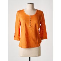 J & W - Top orange en lin - Femme - Taille 38 - Modz