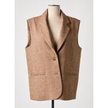 BELLA JONES - Blazer marron en polyester - Femme - Taille 36 - Modz