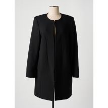 QUEENIE - Manteau long noir en polyester - Femme - Taille 38 - Modz