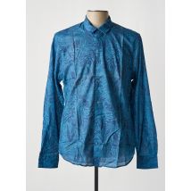 VICOMTEA - Chemise manches longues bleu en coton - Homme - Taille L - Modz