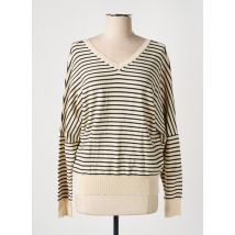 M PARIS - Pull beige en viscose - Femme - Taille 36 - Modz