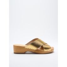 LES SPARTIATES PHOCEENNES - Mules/Sabots or en cuir - Femme - Taille 39 - Modz