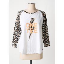 ONE TEE - Top blanc en coton - Femme - Taille 34 - Modz