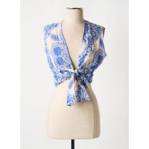 DIXIE - Top bleu en viscose - Femme - Taille 36 - Modz