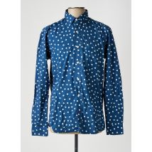 SERGE BLANCO - Chemise manches longues bleu en coton - Homme - Taille M - Modz