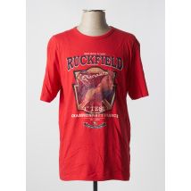 RUCKFIELD - T-shirt rouge en coton - Homme - Taille M - Modz