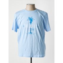 BLUE - T-shirt bleu en coton - Homme - Taille XXL - Modz