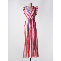 BY ONE - Robe longue rose en polyester - Femme - Taille 40 - Modz