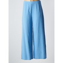 COMPAÑIA FANTASTICA - Pantalon flare bleu en coton - Femme - Taille 38 - Modz