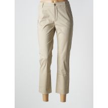 CINDY.H - Pantalon 7/8 beige en coton - Femme - Taille 40 - Modz