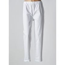 ORIENTIQUE NATURALLY - Pantalon slim blanc en coton - Femme - Taille 50 - Modz