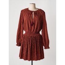 PEPE JEANS - Robe courte marron en polyester - Femme - Taille 38 - Modz