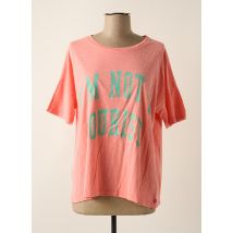ONE TEE - T-shirt rose en coton - Femme - Taille 34 - Modz