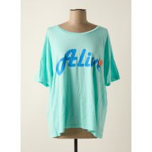 ONE TEE - T-shirt bleu en coton - Femme - Taille 38 - Modz