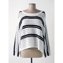 FRACOMINA - Pull blanc en coton - Femme - Taille 40 - Modz