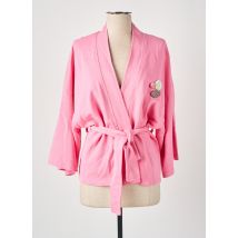 ONE TEE - Veste casual rose en coton - Femme - Taille 38 - Modz