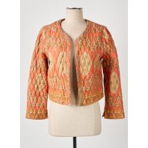 MAISON HOTEL - Veste casual orange en coton - Femme - Taille 38 - Modz