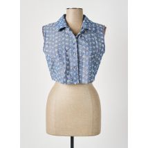 LOKITA - Chemisier bleu en coton - Femme - Taille 40 - Modz