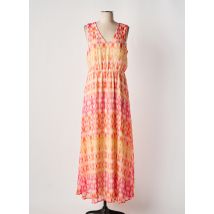 VERO MODA - Robe longue orange en polyester - Femme - Taille 36 - Modz