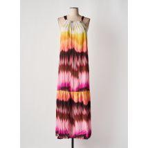 LE SUN - Robe longue marron en viscose - Femme - Taille 40 - Modz