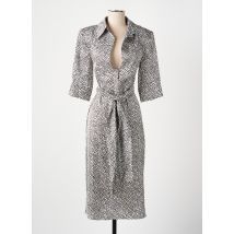 RELISH - Robe mi-longue beige en polyester - Femme - Taille 38 - Modz