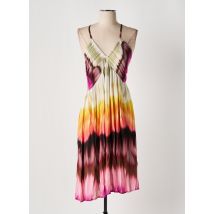 LE SUN - Robe mi-longue rose en viscose - Femme - Taille 36 - Modz