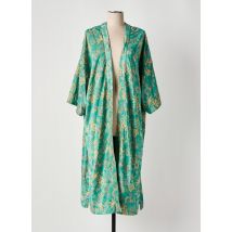 LE SUN - Veste kimono vert en polyester - Femme - Taille 36 - Modz