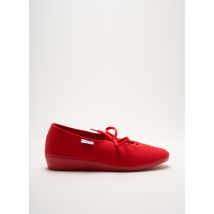 LA CADENA - Chaussons/Pantoufles rouge en textile - Femme - Taille 41 - Modz