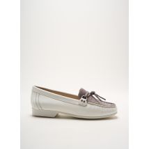 LUXAT - Mocassins blanc en cuir - Femme - Taille 40 - Modz