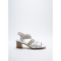 GEO-REINO - Sandales/Nu pieds argent en textile - Femme - Taille 36 - Modz