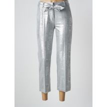 TUZZI - Pantalon 7/8 argent en polyester - Femme - Taille 36 - Modz