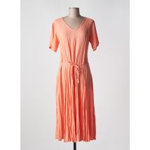 ORIENTIQUE NATURALLY - Robe mi-longue orange en viscose - Femme - Taille 46 - Modz