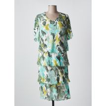 FRANK WALDER - Robe mi-longue vert en viscose - Femme - Taille 52 - Modz
