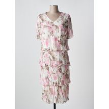 FRANK WALDER - Robe mi-longue rose en viscose - Femme - Taille 40 - Modz