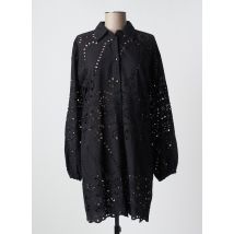 KAFFE - Robe mi-longue noir en coton - Femme - Taille 36 - Modz