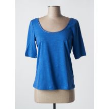 ÉTYMOLOGIE - T-shirt bleu en coton - Femme - Taille 34 - Modz