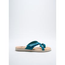 AYOKA - Tongs bleu en cuir - Femme - Taille 38 - Modz