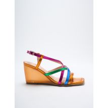 LODI LOVE - Sandales/Nu pieds orange en cuir - Femme - Taille 37 - Modz