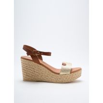 EVA FRUTOS - Sandales/Nu pieds or en cuir - Femme - Taille 41 - Modz