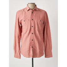 TOM TAILOR - Chemise manches longues rouge en coton - Homme - Taille S - Modz